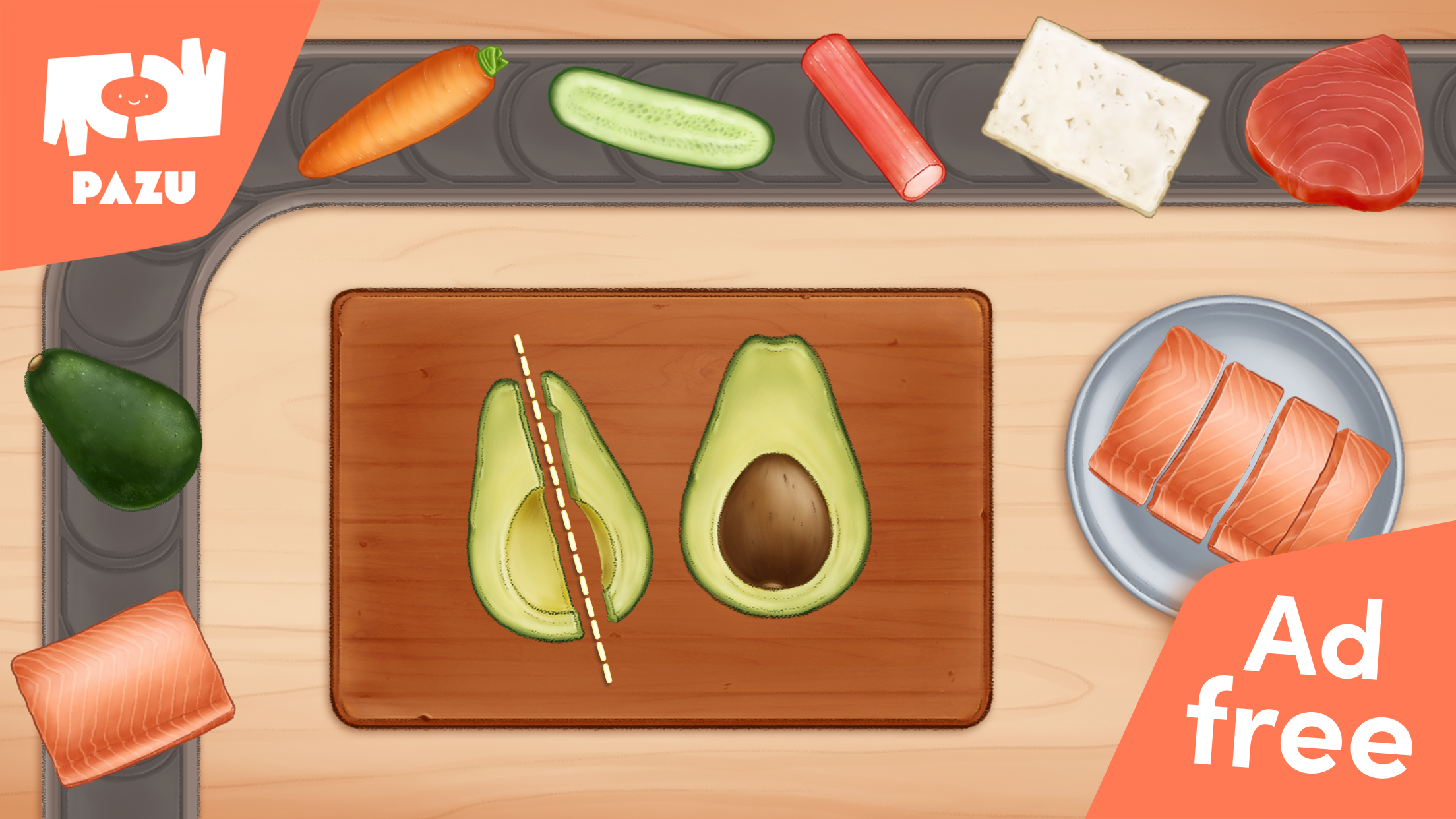 اسکرین شات 2 بازی Sushi Maker Kids Cooking Games