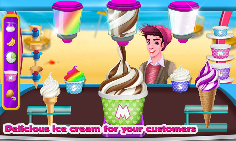 اسکرین شات 5 بازی My Beach Ice Cream Shop Game