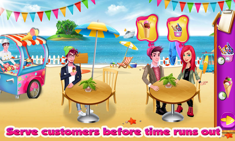 اسکرین شات 6 بازی My Beach Ice Cream Shop Game