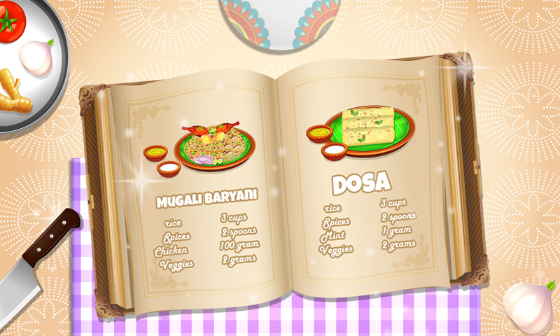 اسکرین شات 1 بازی Indian Food Chef Cooking Games
