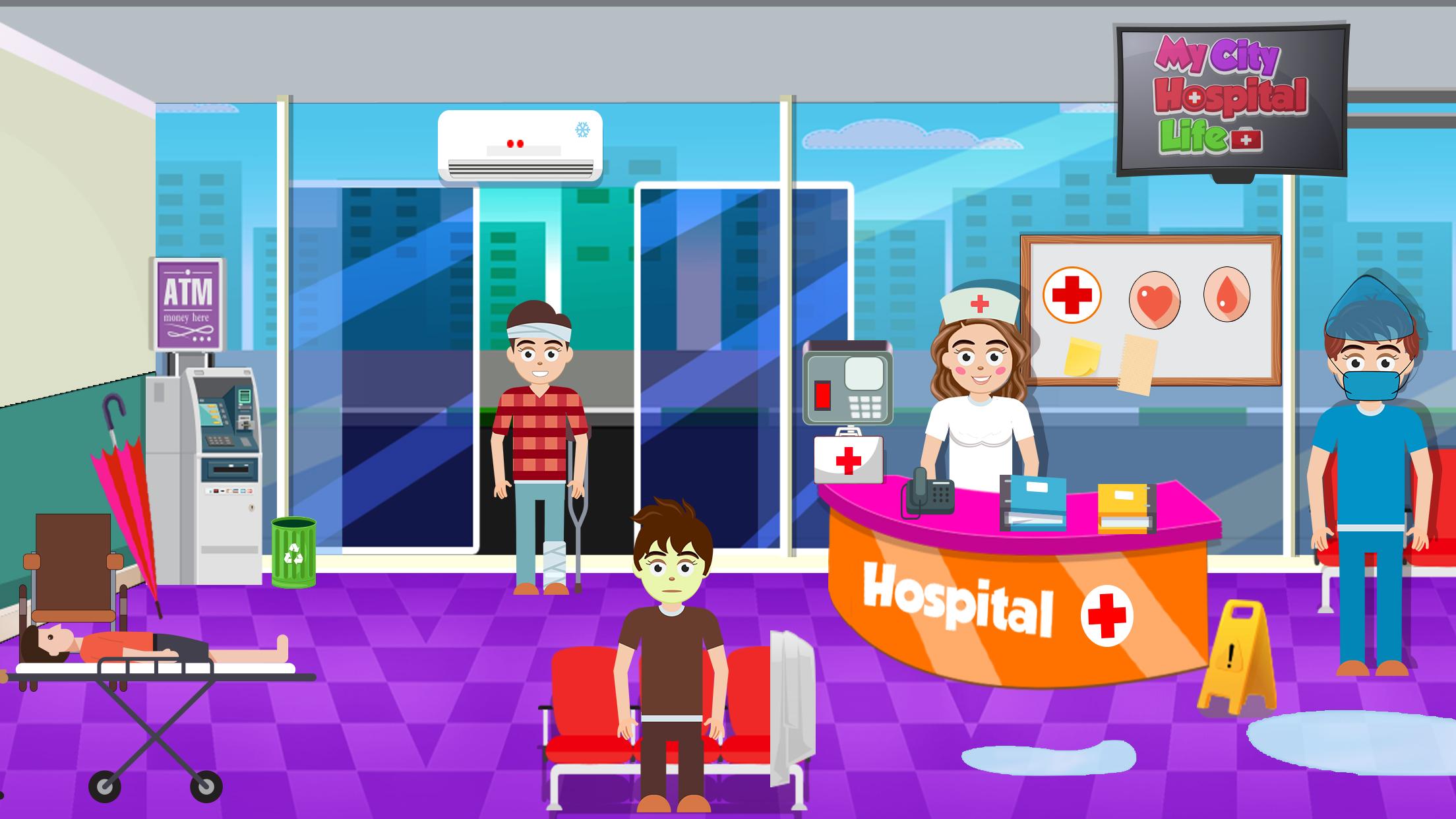 اسکرین شات 2 بازی My City Hospital Doctor Life