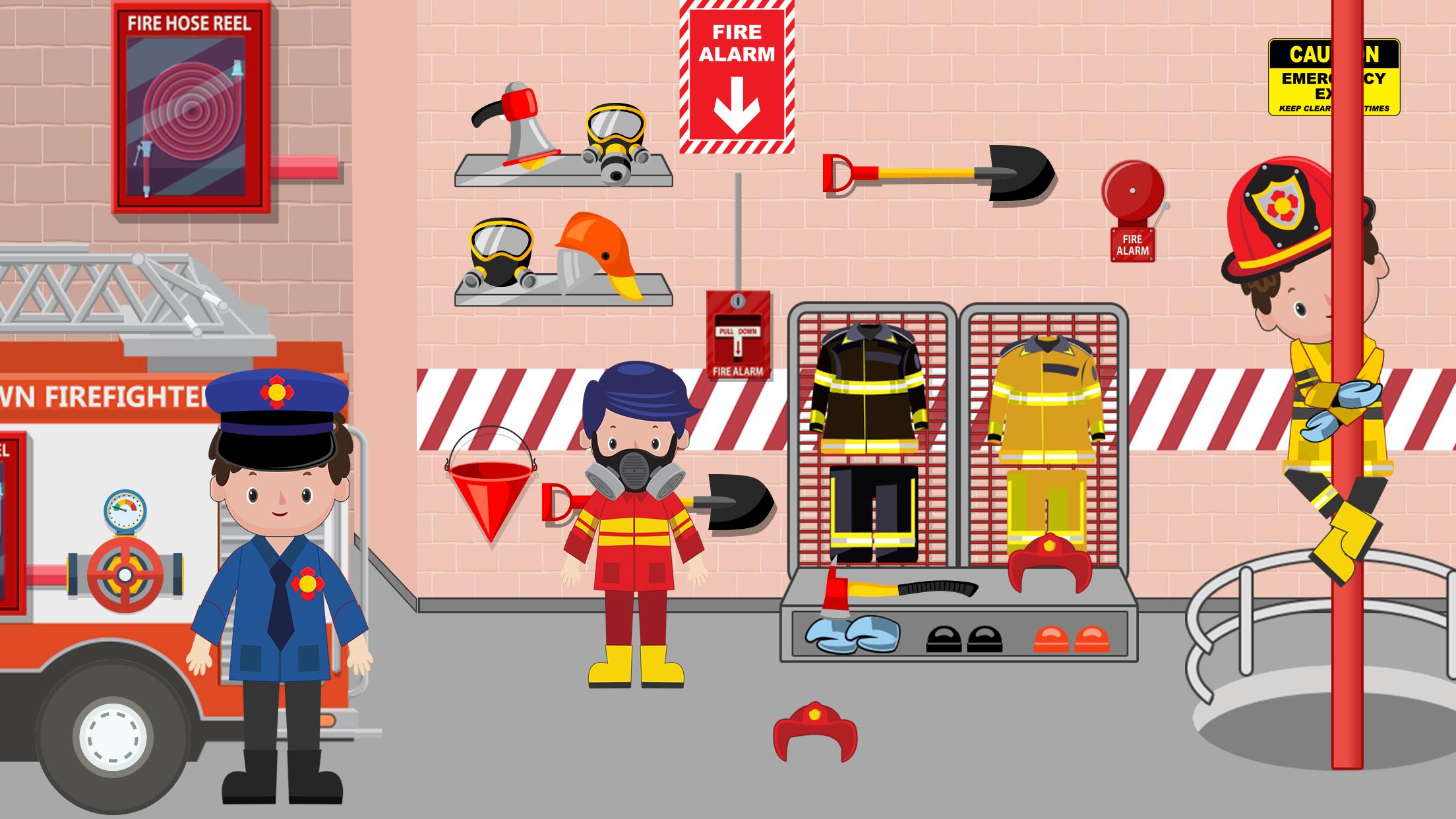 اسکرین شات 1 بازی Pretend Play Fire Station
