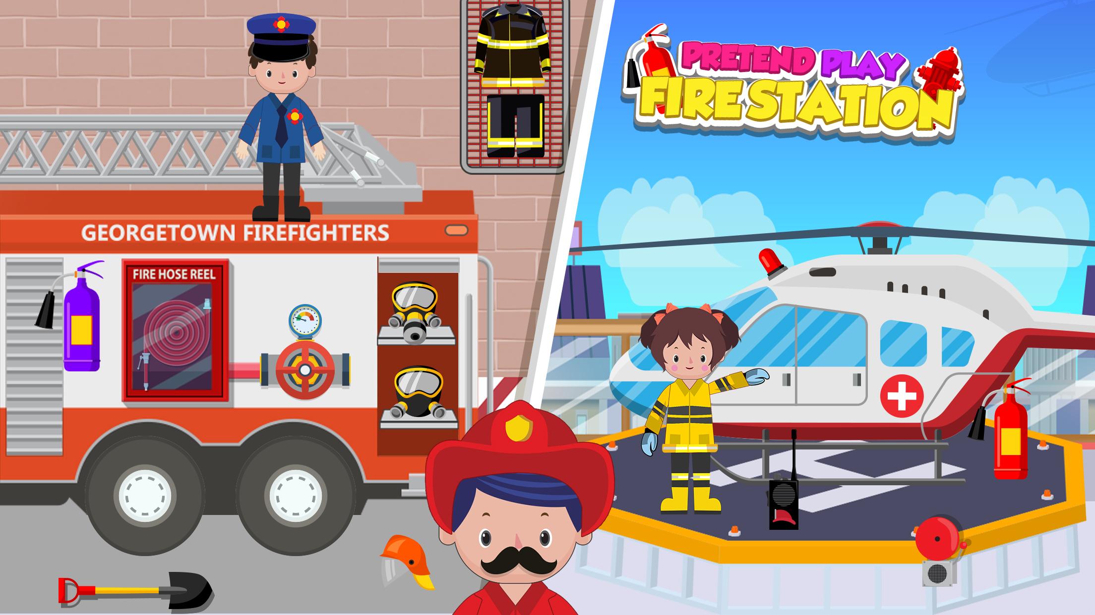 اسکرین شات 2 بازی Pretend Play Fire Station