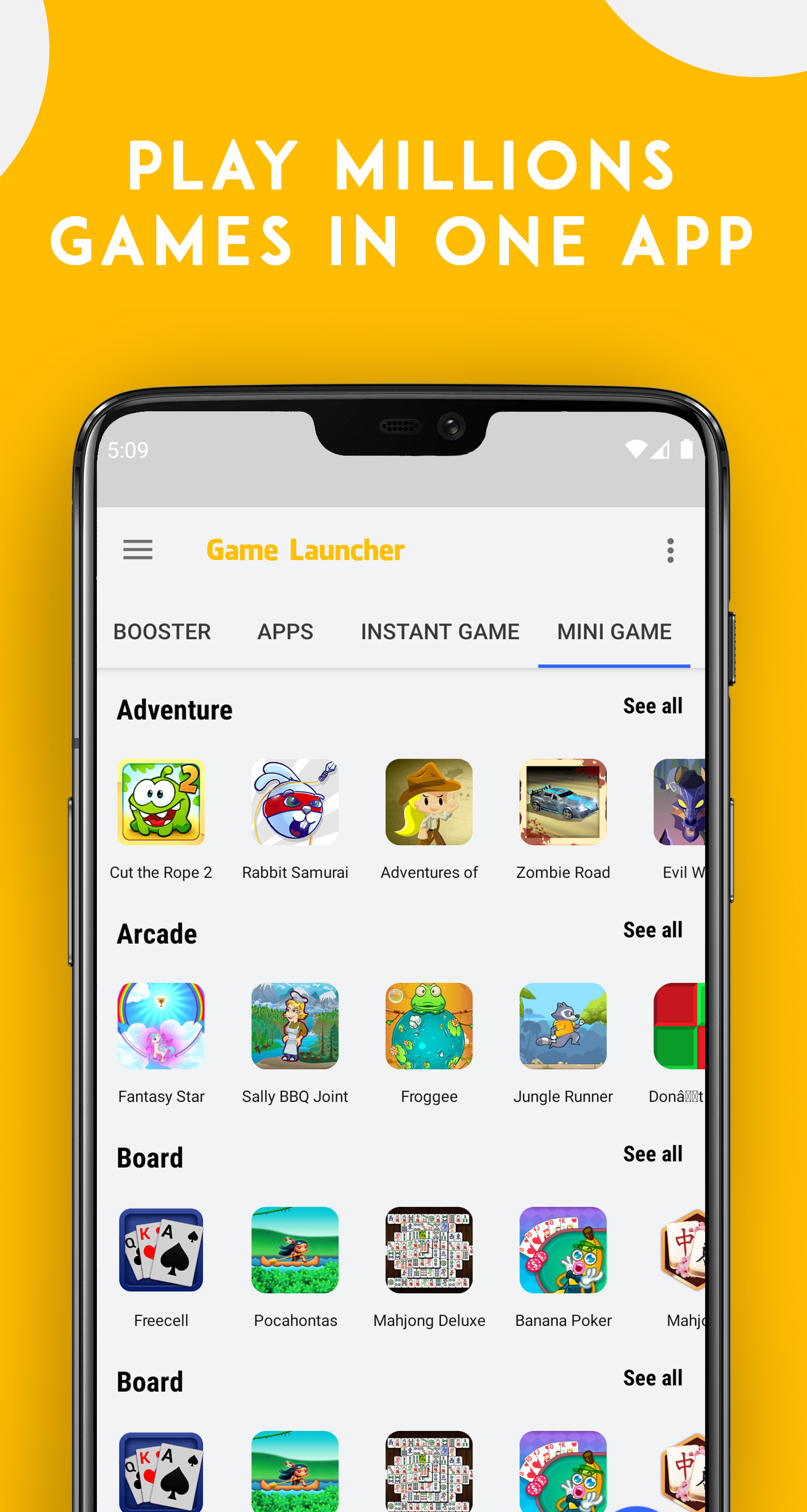 اسکرین شات 1 برنامه Game Launcher - 1000+ Games