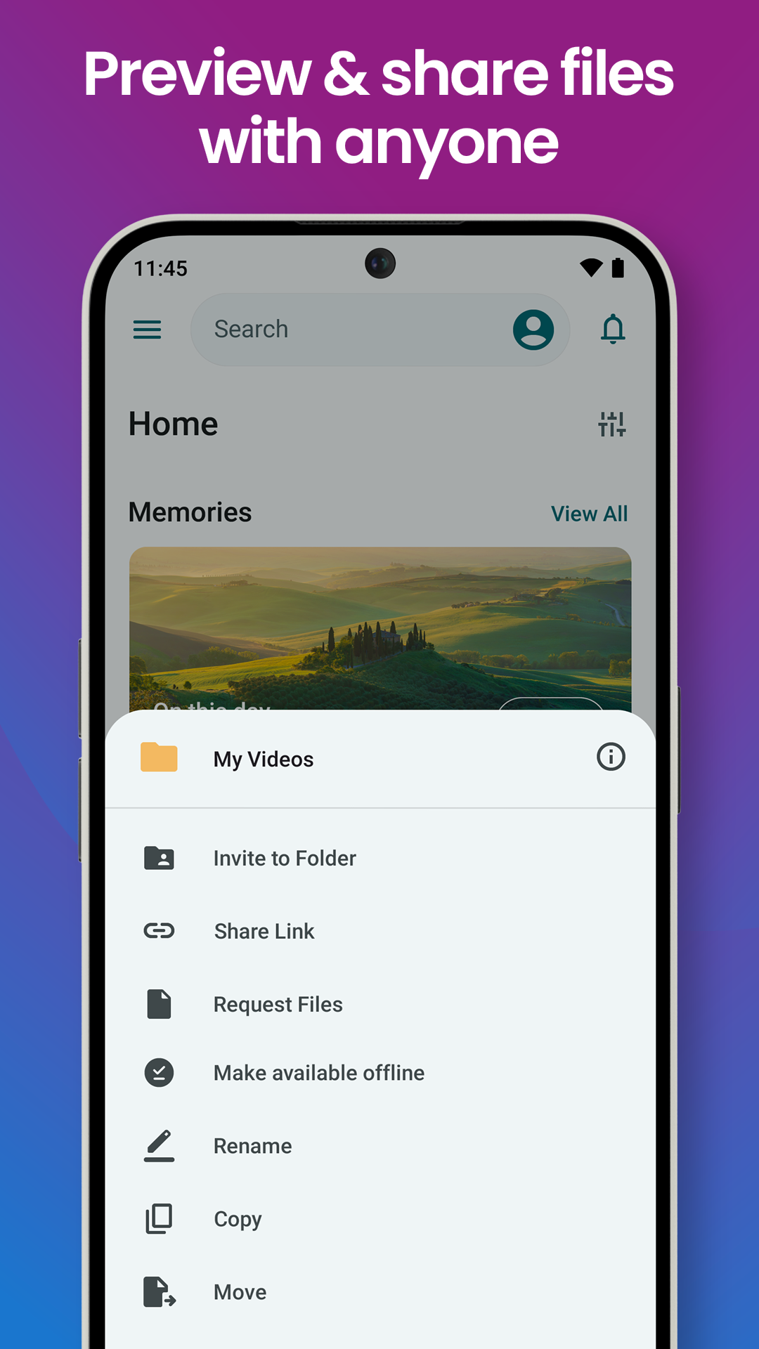 اسکرین شات 6 برنامه pCloud: Cloud Storage