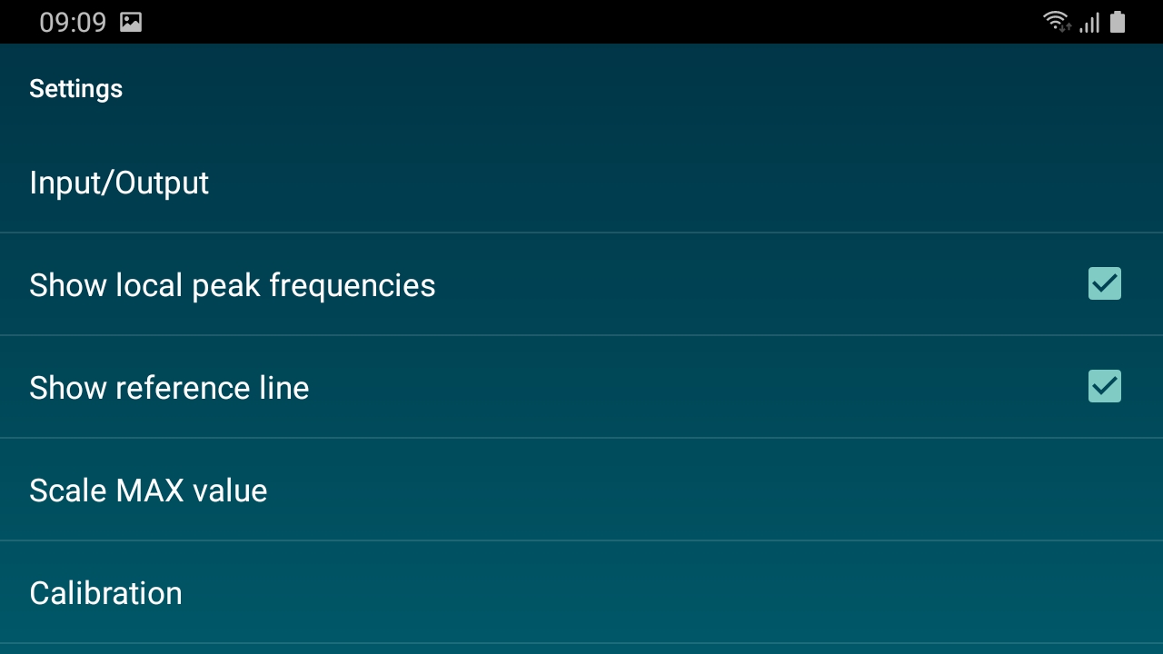 اسکرین شات 5 برنامه Sound Spectrum Analyzer