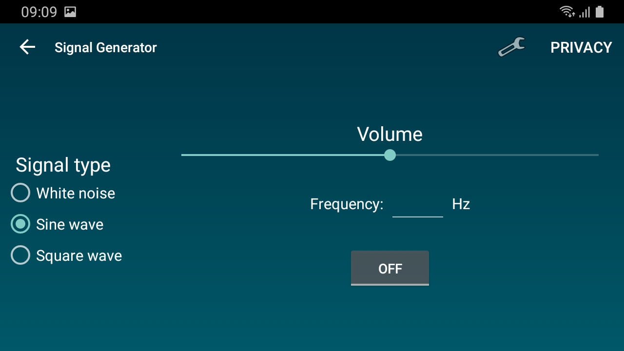 اسکرین شات 4 برنامه Sound Spectrum Analyzer