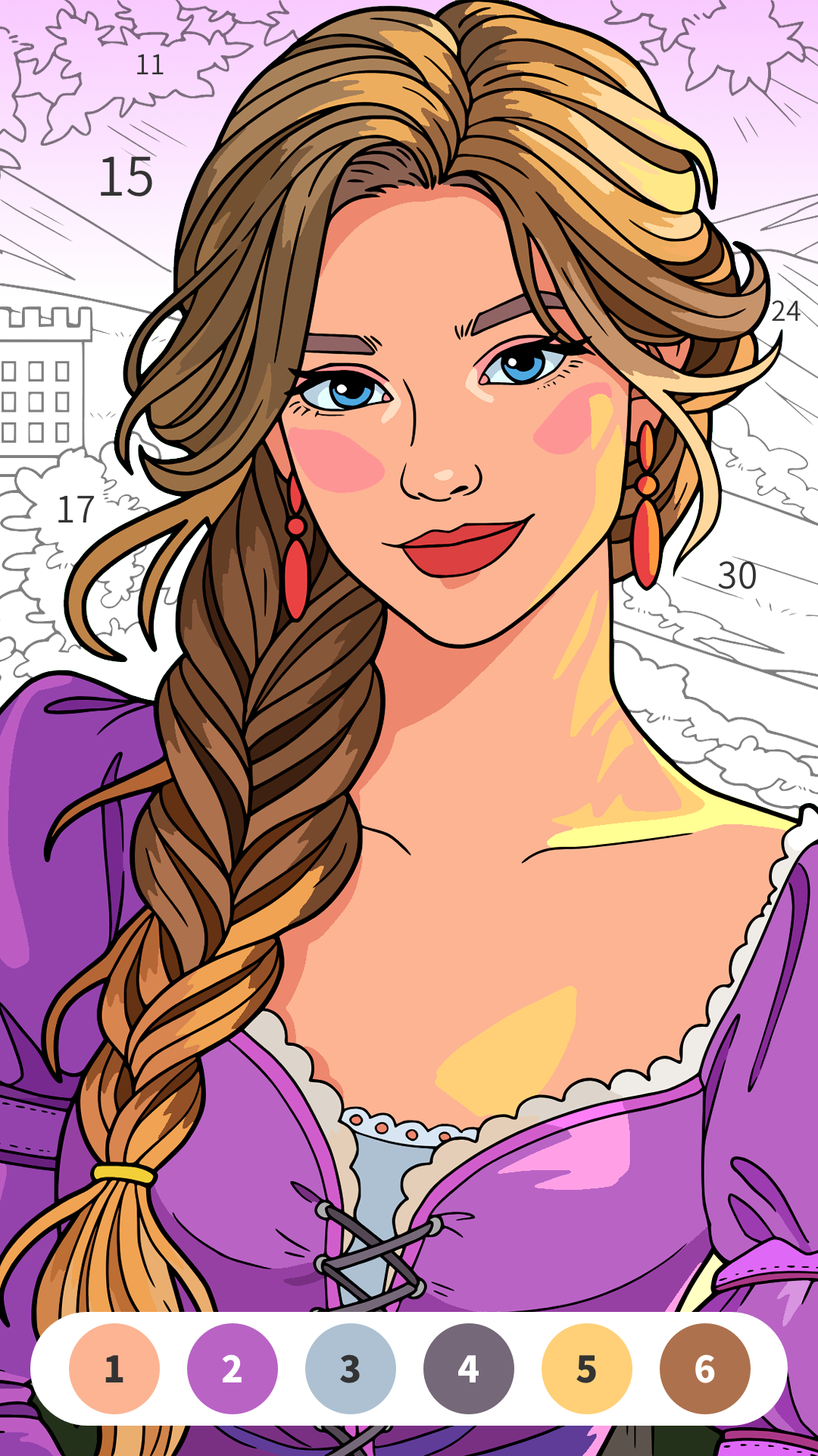 اسکرین شات 2 بازی Art Color:Color by Number Game