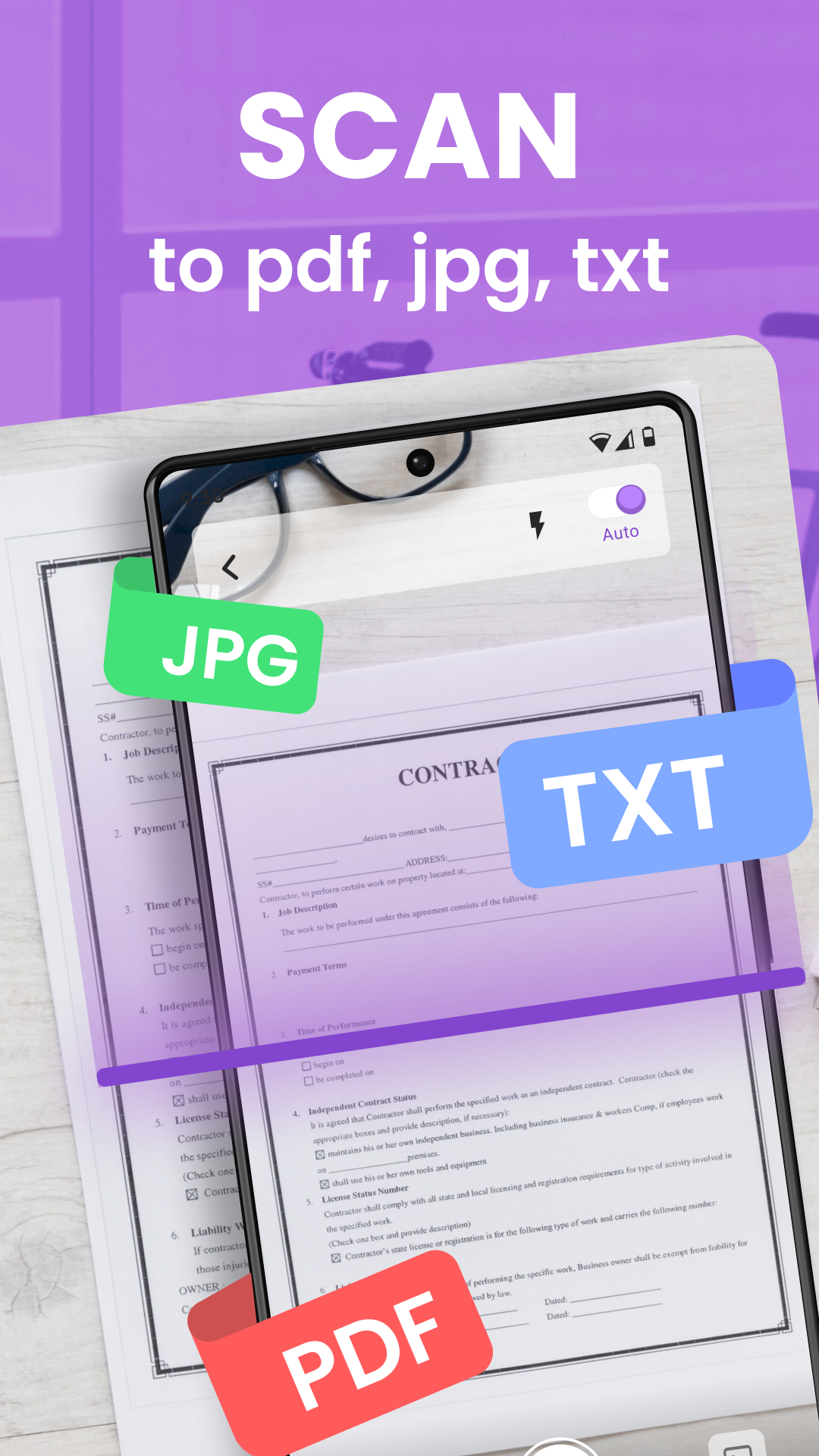 اسکرین شات 1 برنامه PDF Scanner App : Photo + Doc