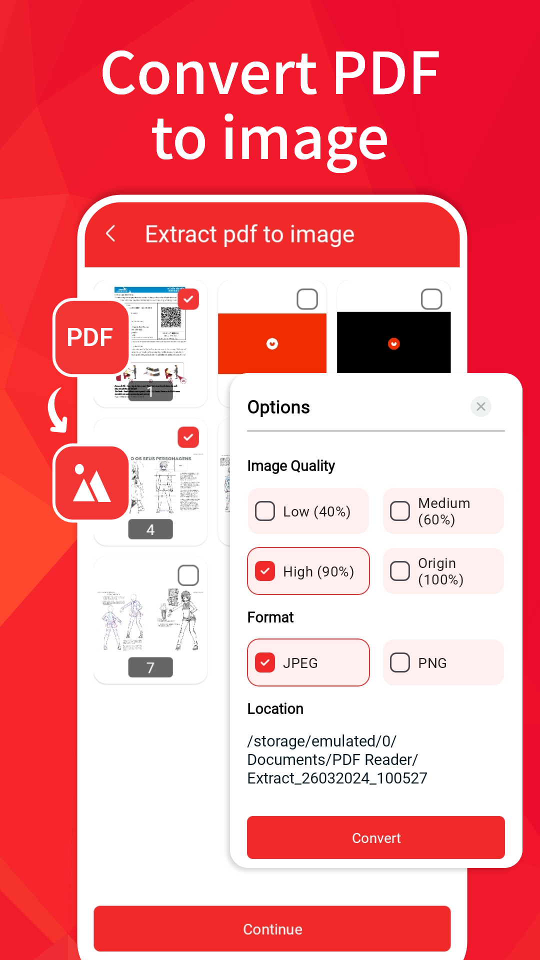 اسکرین شات 5 برنامه PDF Reader - Image To PDF