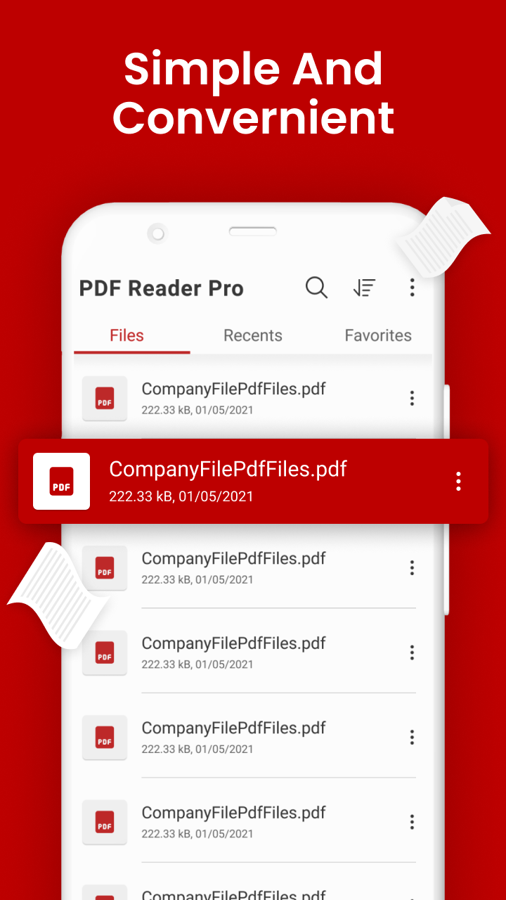 اسکرین شات 1 برنامه PDF Reader for Android
