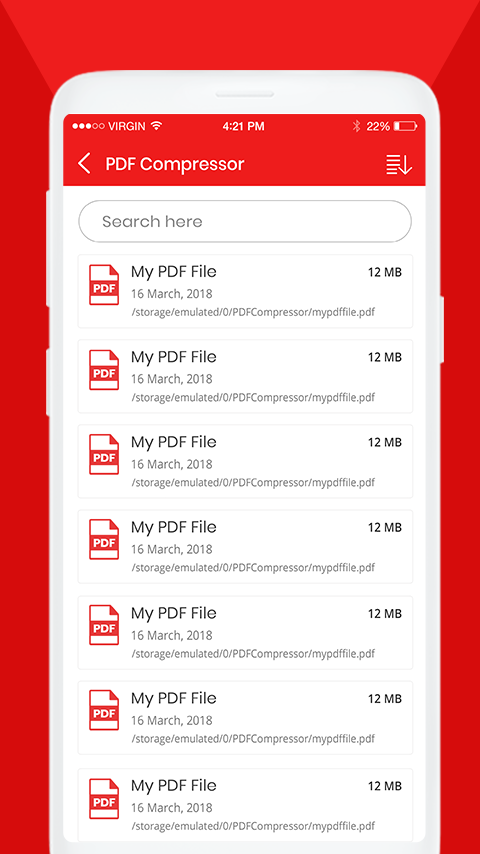 اسکرین شات 2 برنامه PDF Compressor | Offline