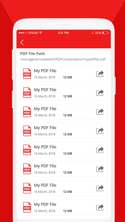 اسکرین شات 4 برنامه PDF Compressor | Offline