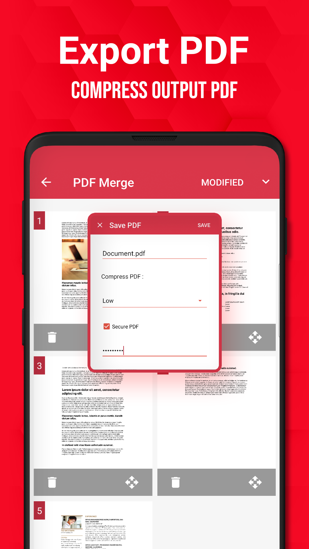 اسکرین شات 6 برنامه PDF Maker: Image to PDF