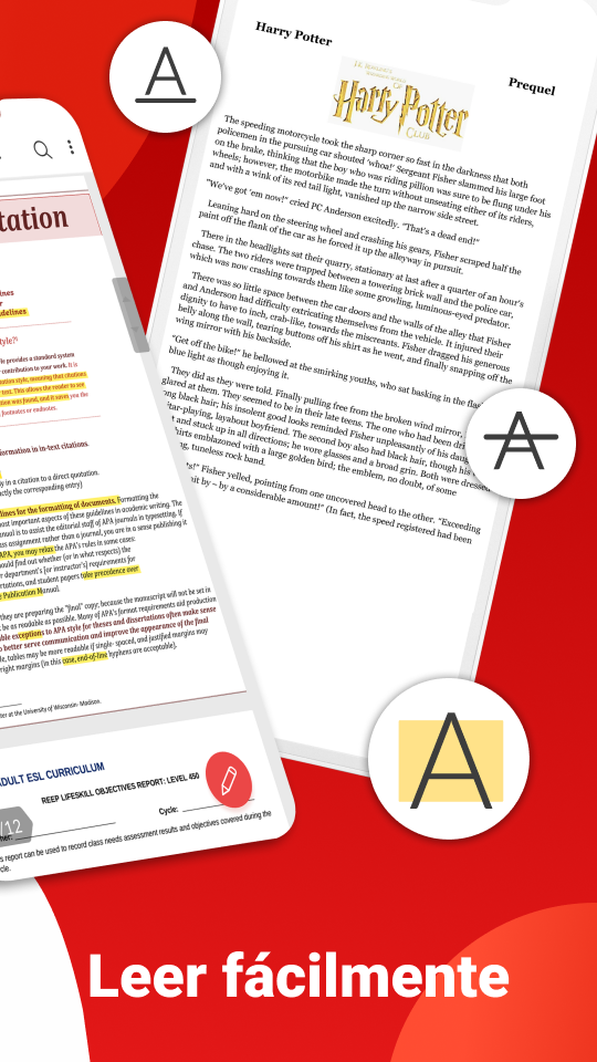 اسکرین شات 2 برنامه Lector - Visor PDF: PDF Reader