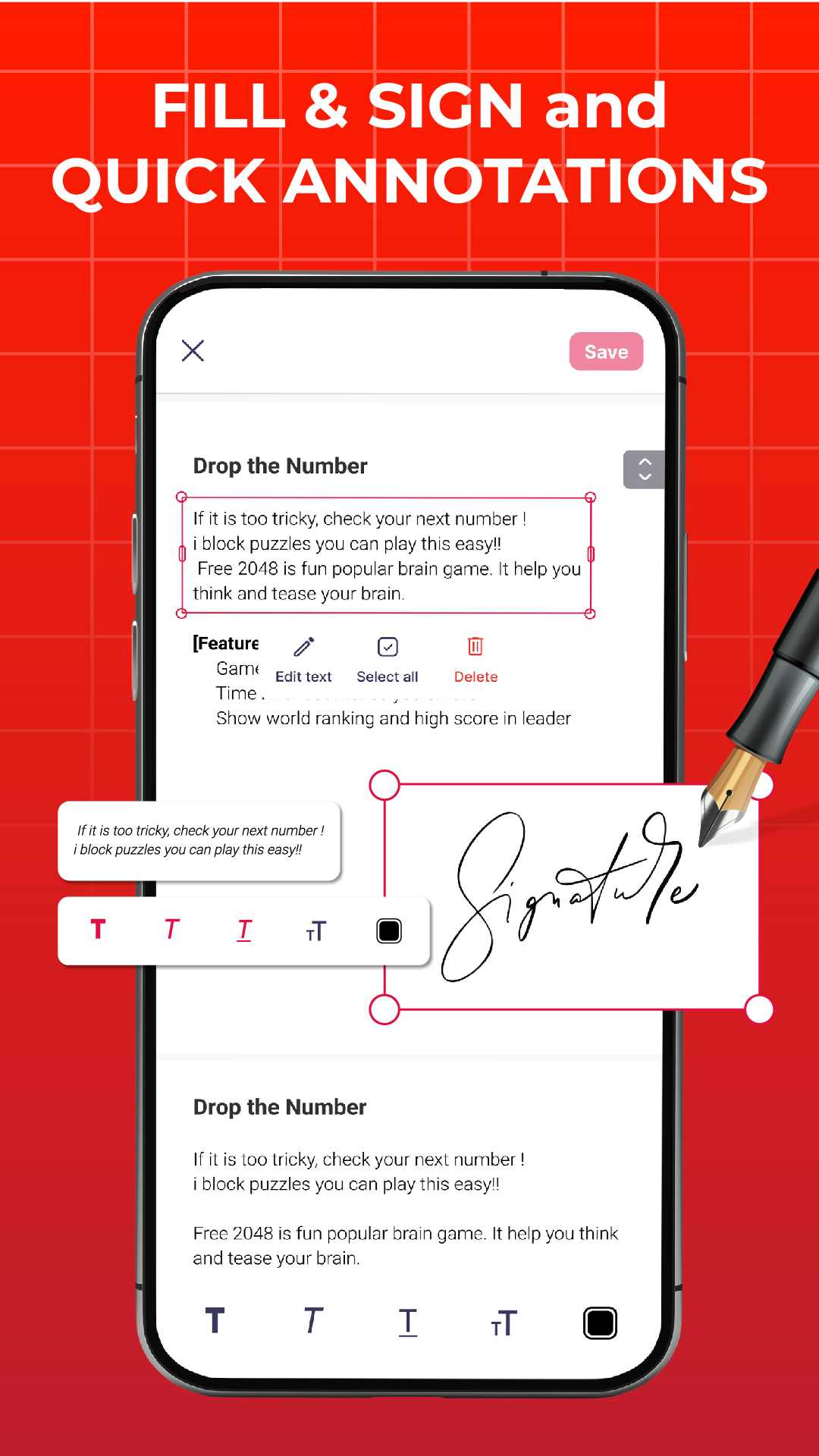 اسکرین شات 3 برنامه PDF Editor and PDF Reader App