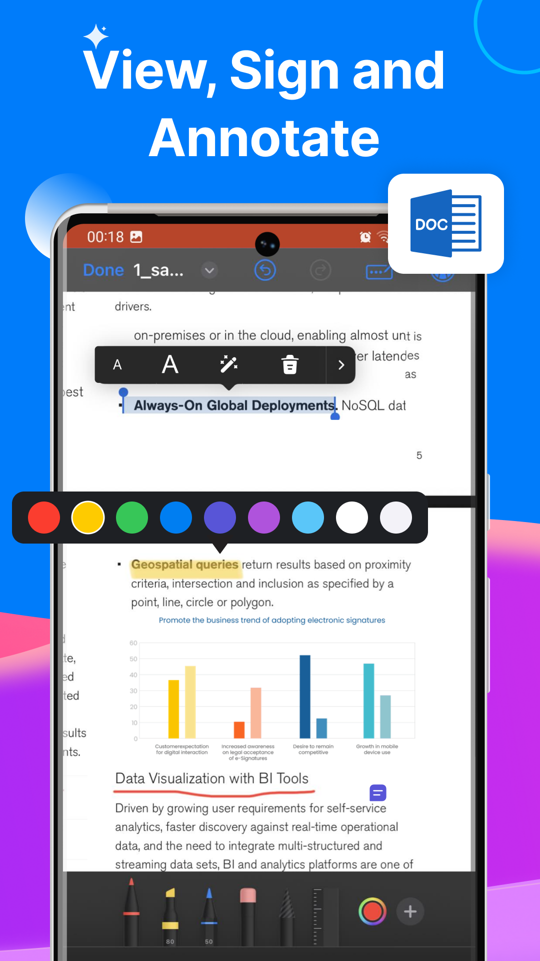 اسکرین شات 3 برنامه PDF Reader - Pdf Editor