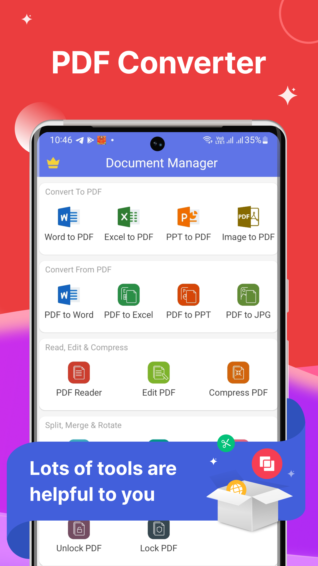 اسکرین شات 4 برنامه PDF Reader - Pdf Editor