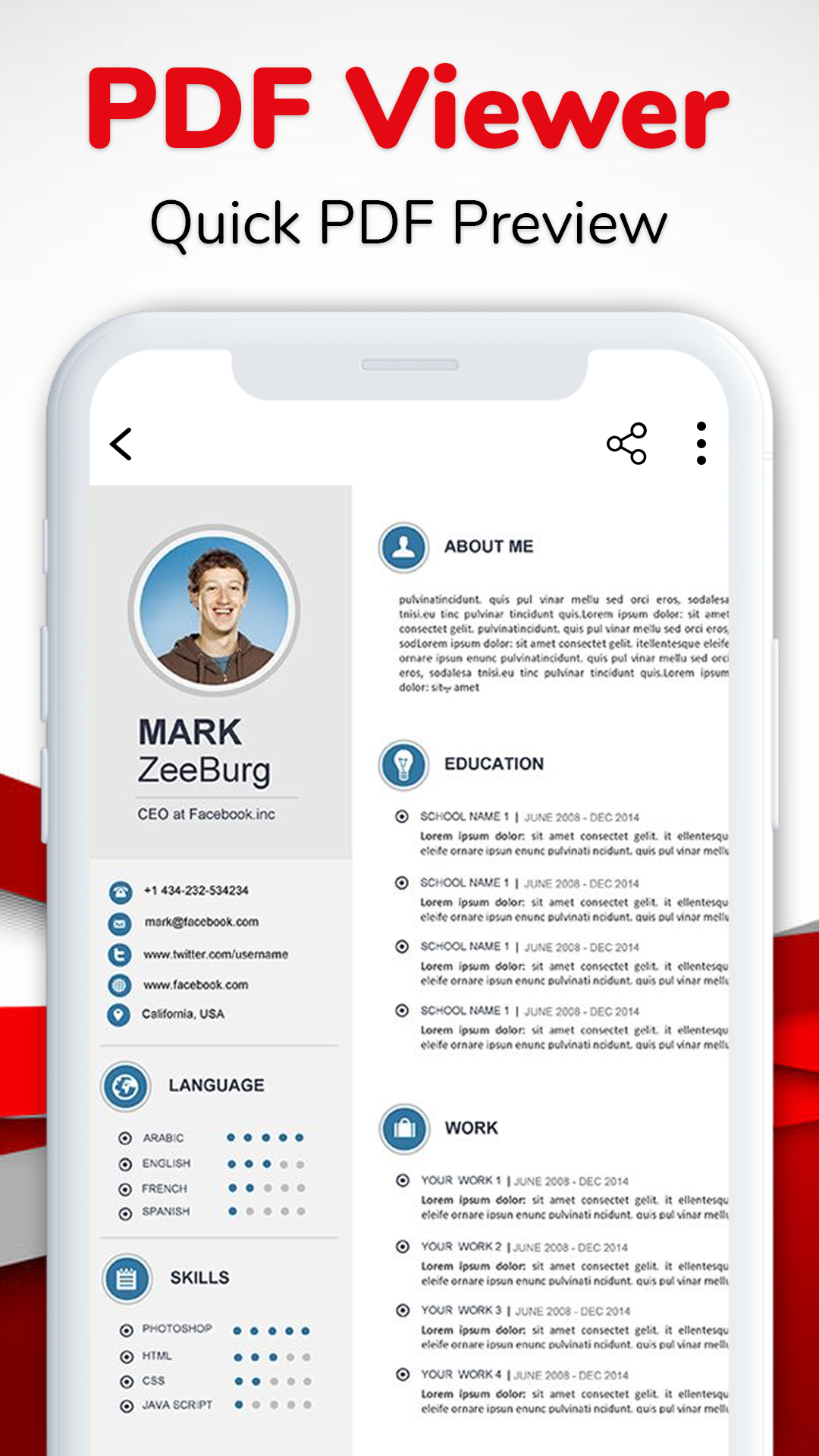 اسکرین شات 4 برنامه PDF Viewer, Reader & Scanner