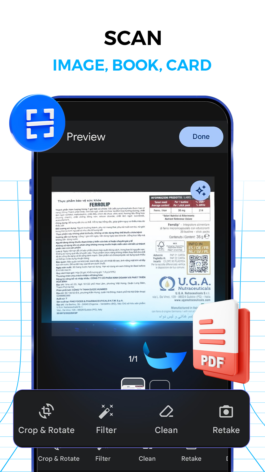 اسکرین شات 1 برنامه Document Scanner: PDF Scan