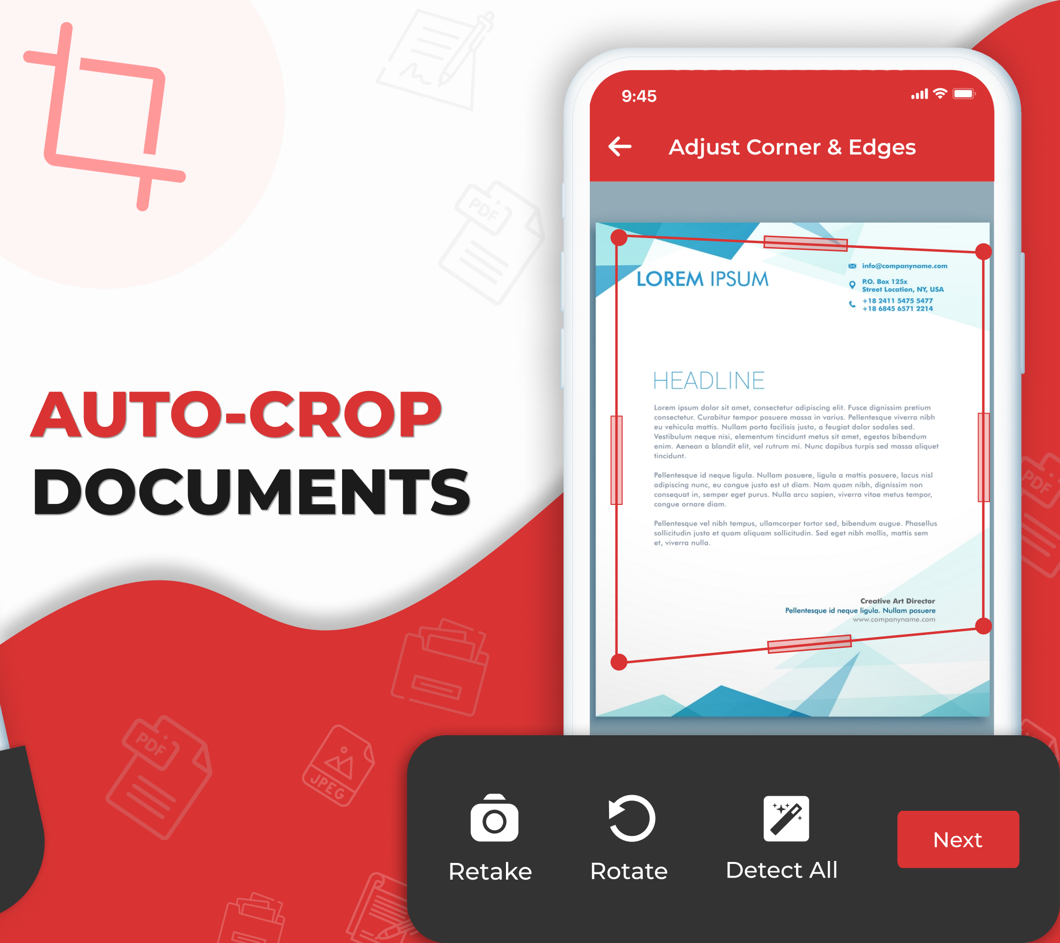 اسکرین شات 4 برنامه PDF Maker: Docs & ID Scanner