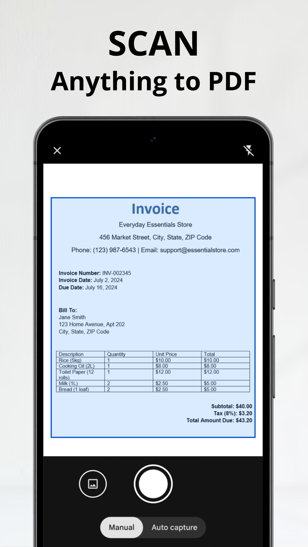 اسکرین شات 2 برنامه PDF Scanner, Image to text