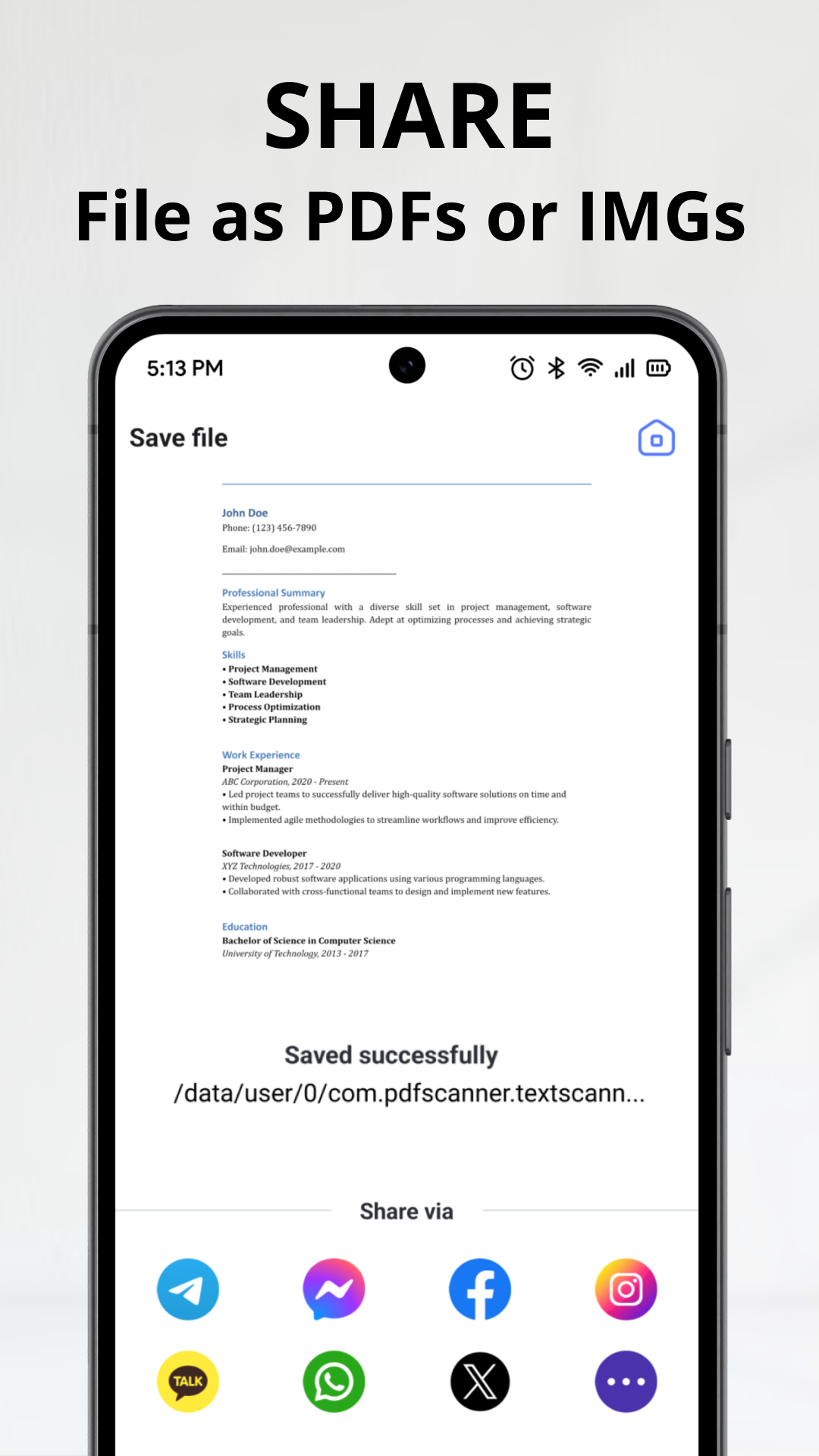 اسکرین شات 5 برنامه PDF Scanner, Image to text