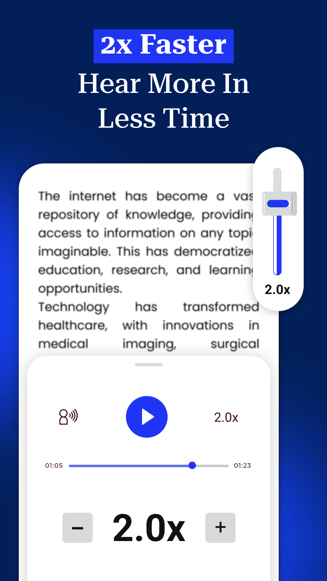 اسکرین شات 4 برنامه PDF Speaker Text To Speech TTS