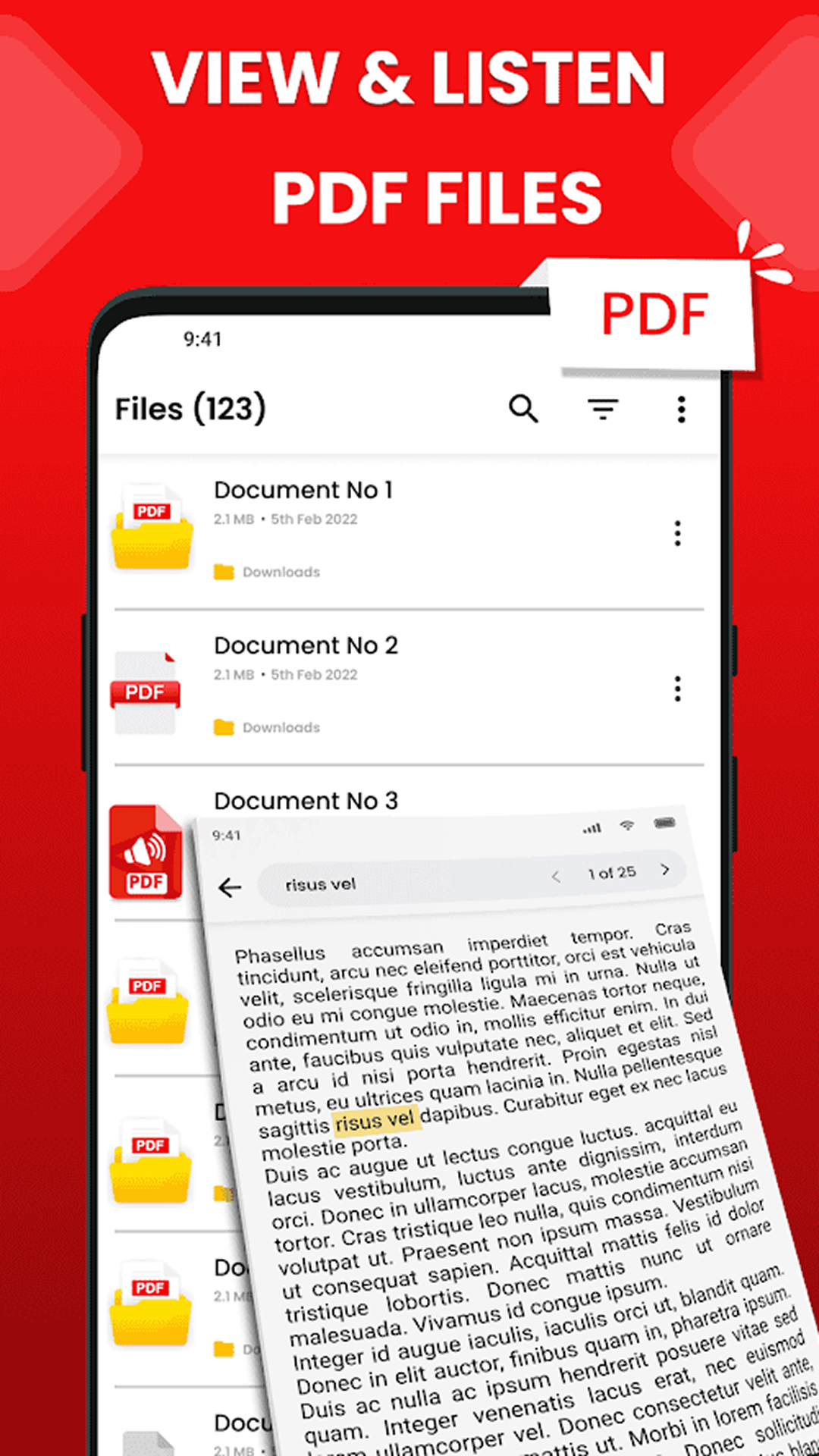 اسکرین شات 4 برنامه PDF Speaker Text To Speech TTS