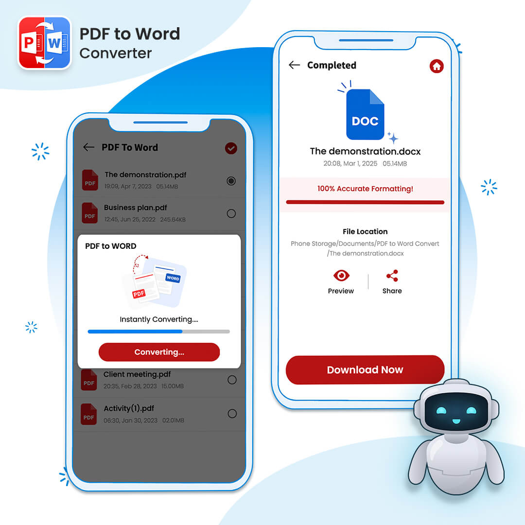 اسکرین شات 6 برنامه PDF to Word - PDF Converter