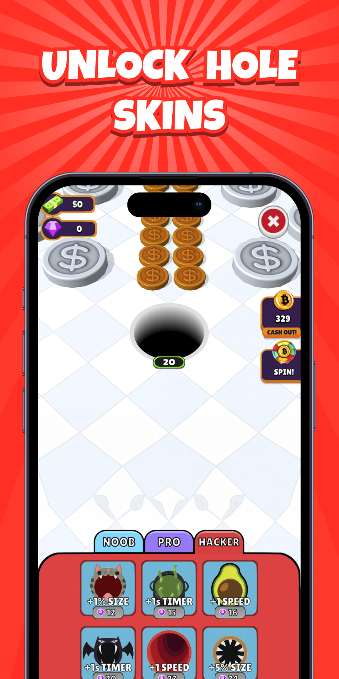 اسکرین شات 3 بازی Bitcoin Hole