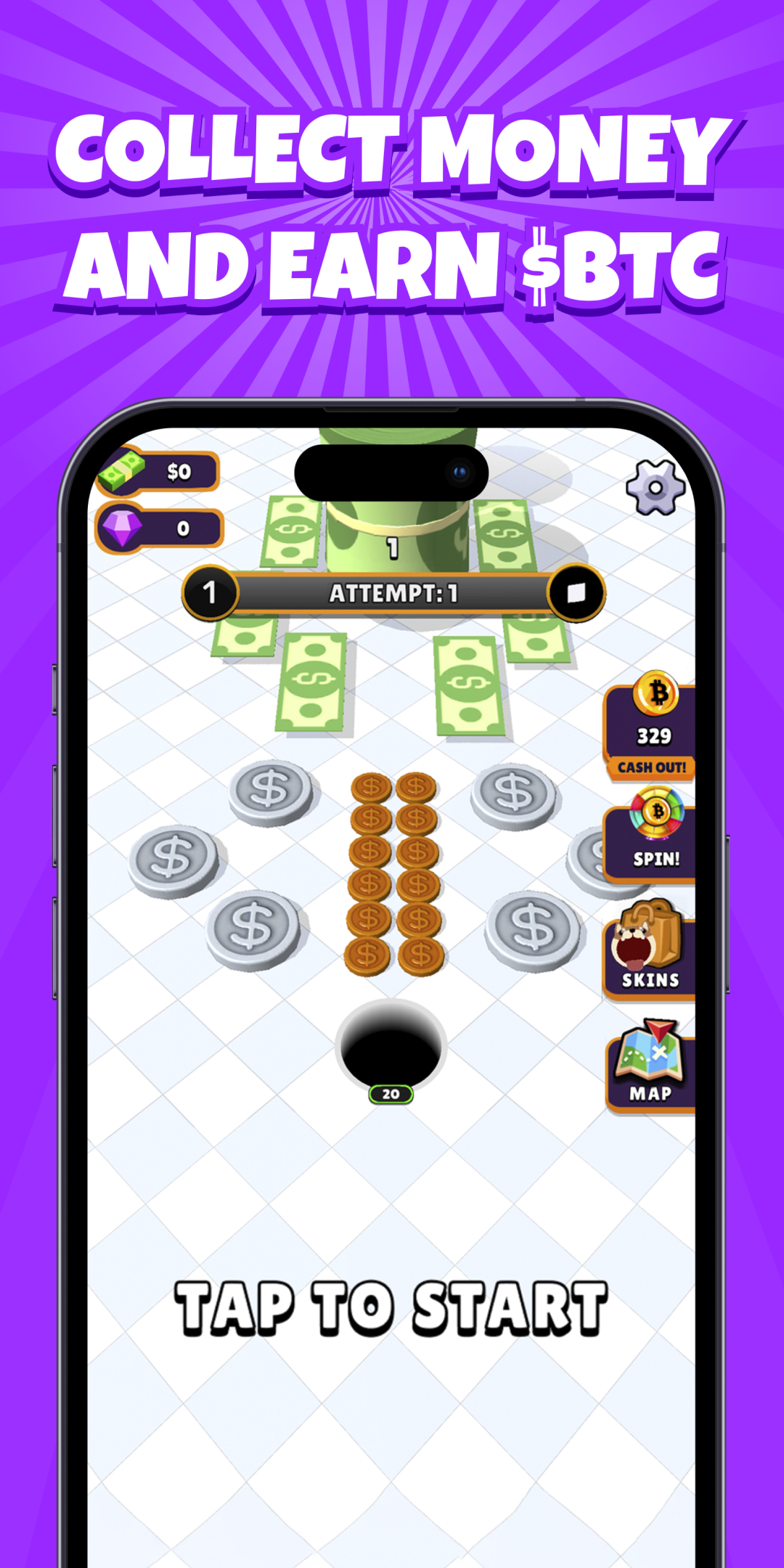 اسکرین شات 2 بازی Bitcoin Hole