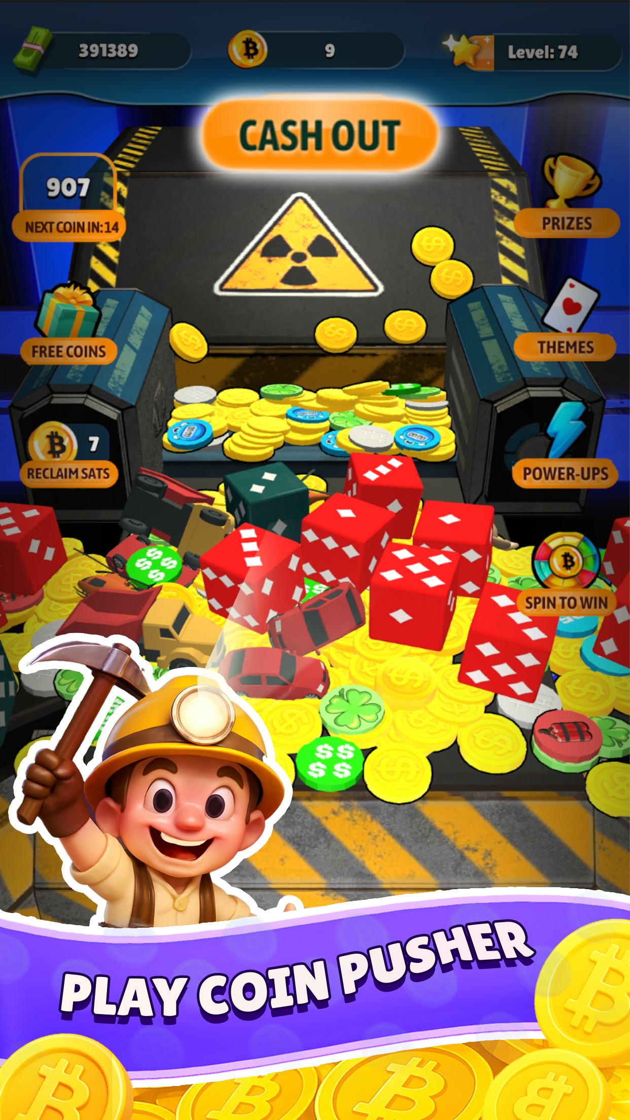 اسکرین شات 2 بازی Bitcoin Pusher