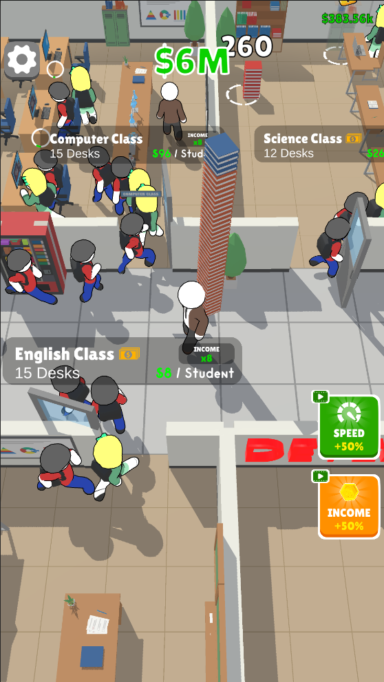 اسکرین شات 4 بازی Idle School Days