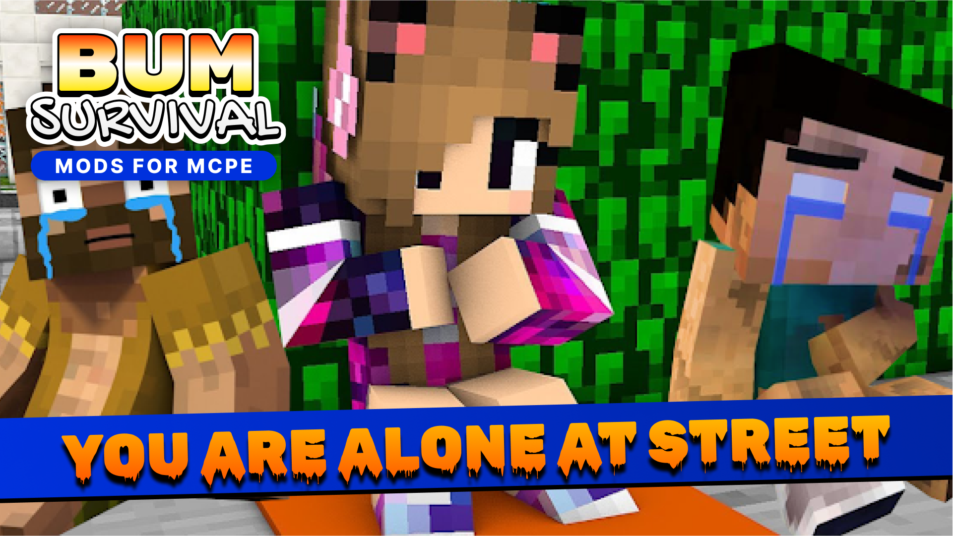 اسکرین شات 1 برنامه Bum Survival for MCPE