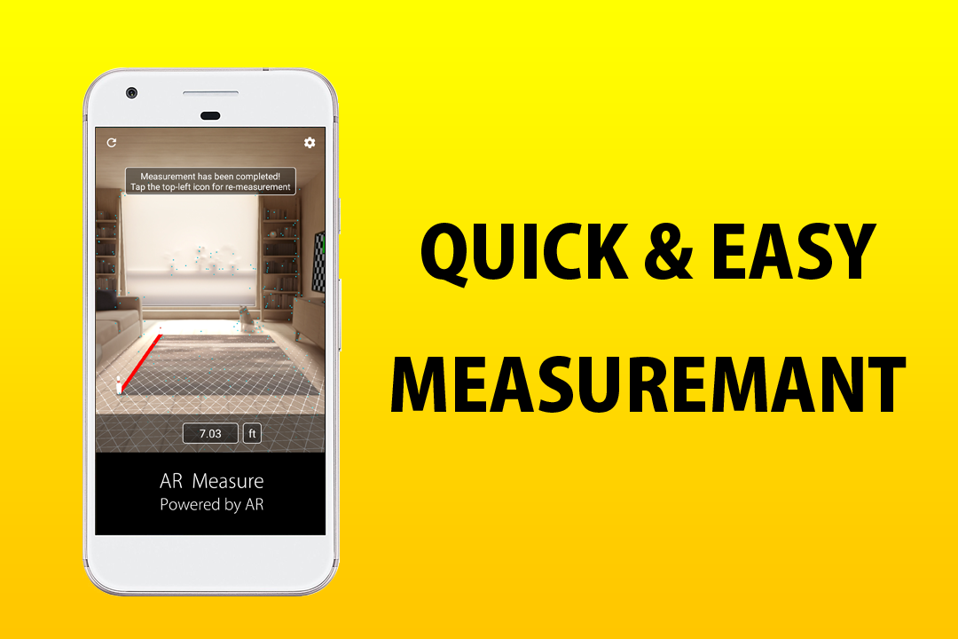 اسکرین شات 2 برنامه AR Measure [Ruler]