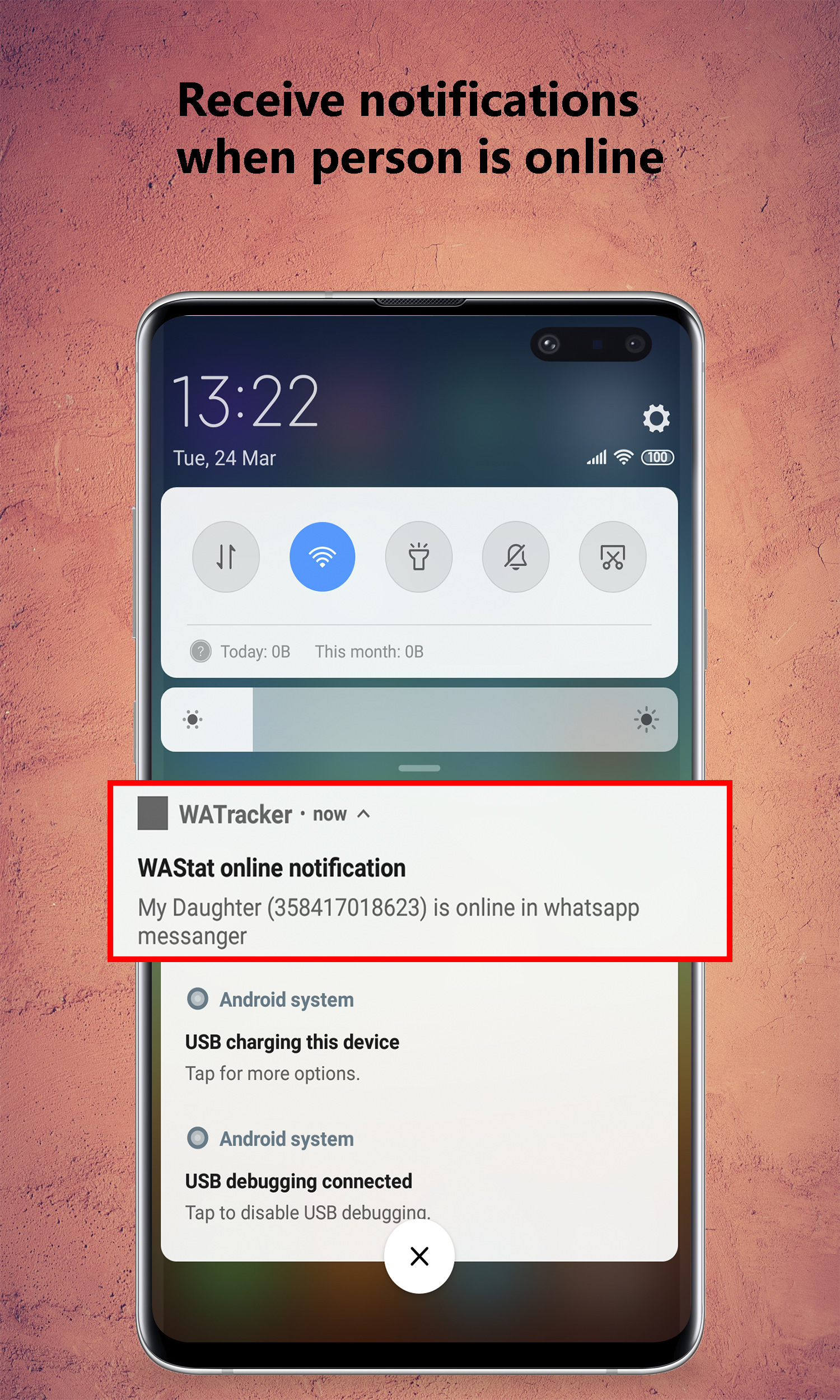 اسکرین شات 3 برنامه WaStat - WhatsApp tracker