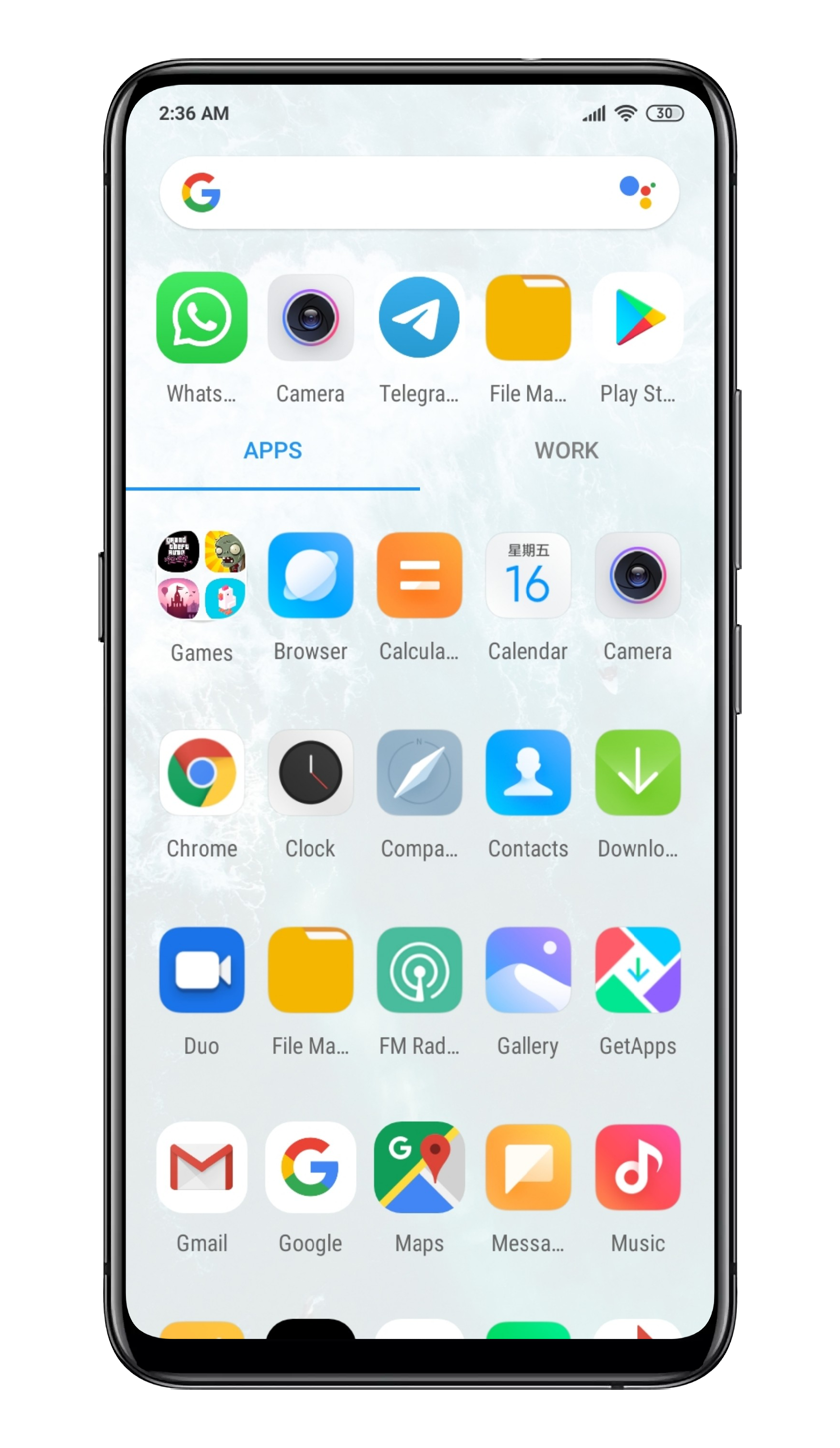 اسکرین شات 2 برنامه Pear Launcher