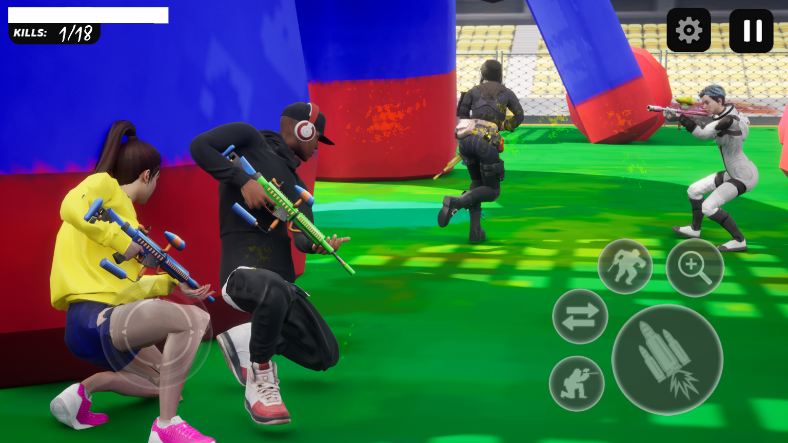 اسکرین شات 5 بازی Paintball games: Color Splash