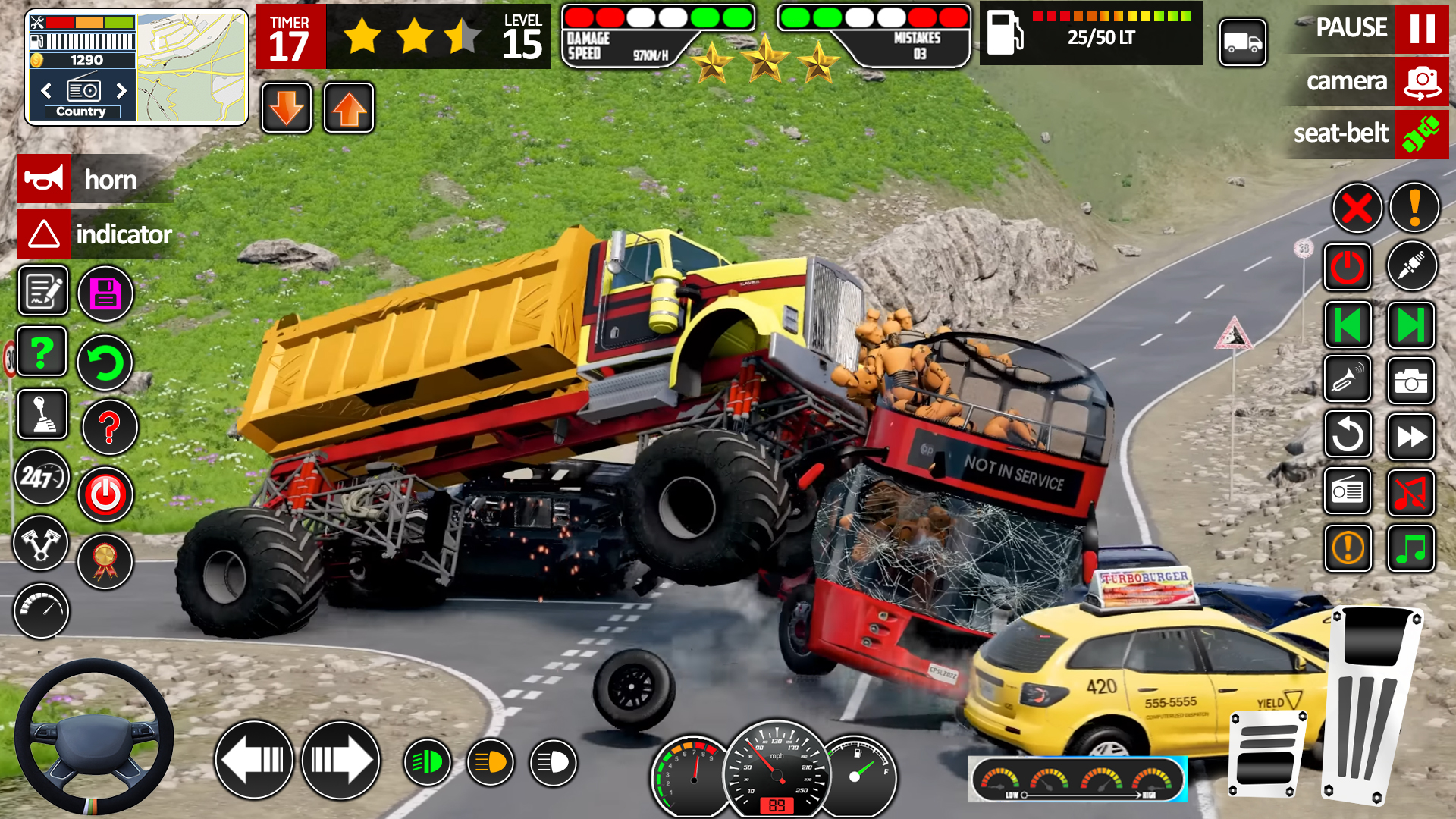 اسکرین شات 5 بازی Monster Truck Demolition Game