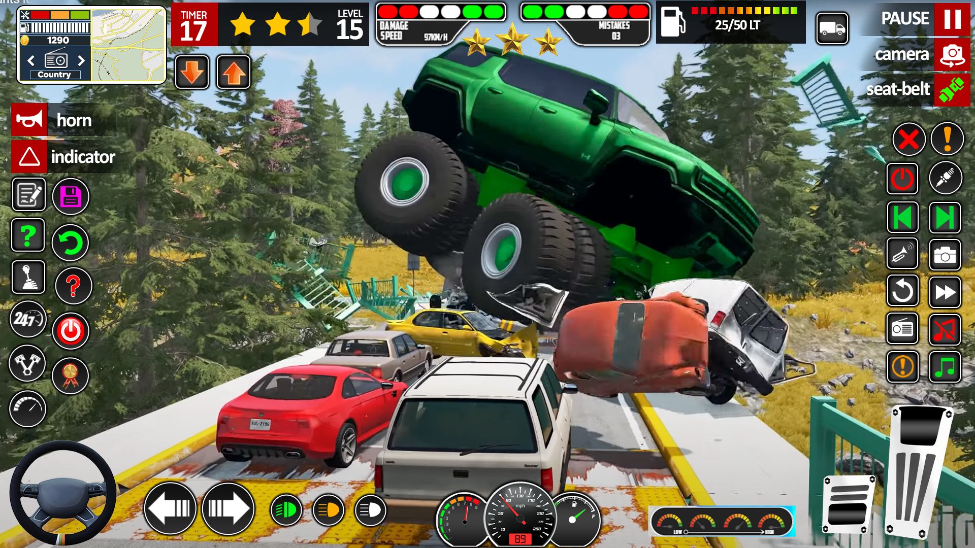 اسکرین شات 3 بازی Monster Truck Demolition Game