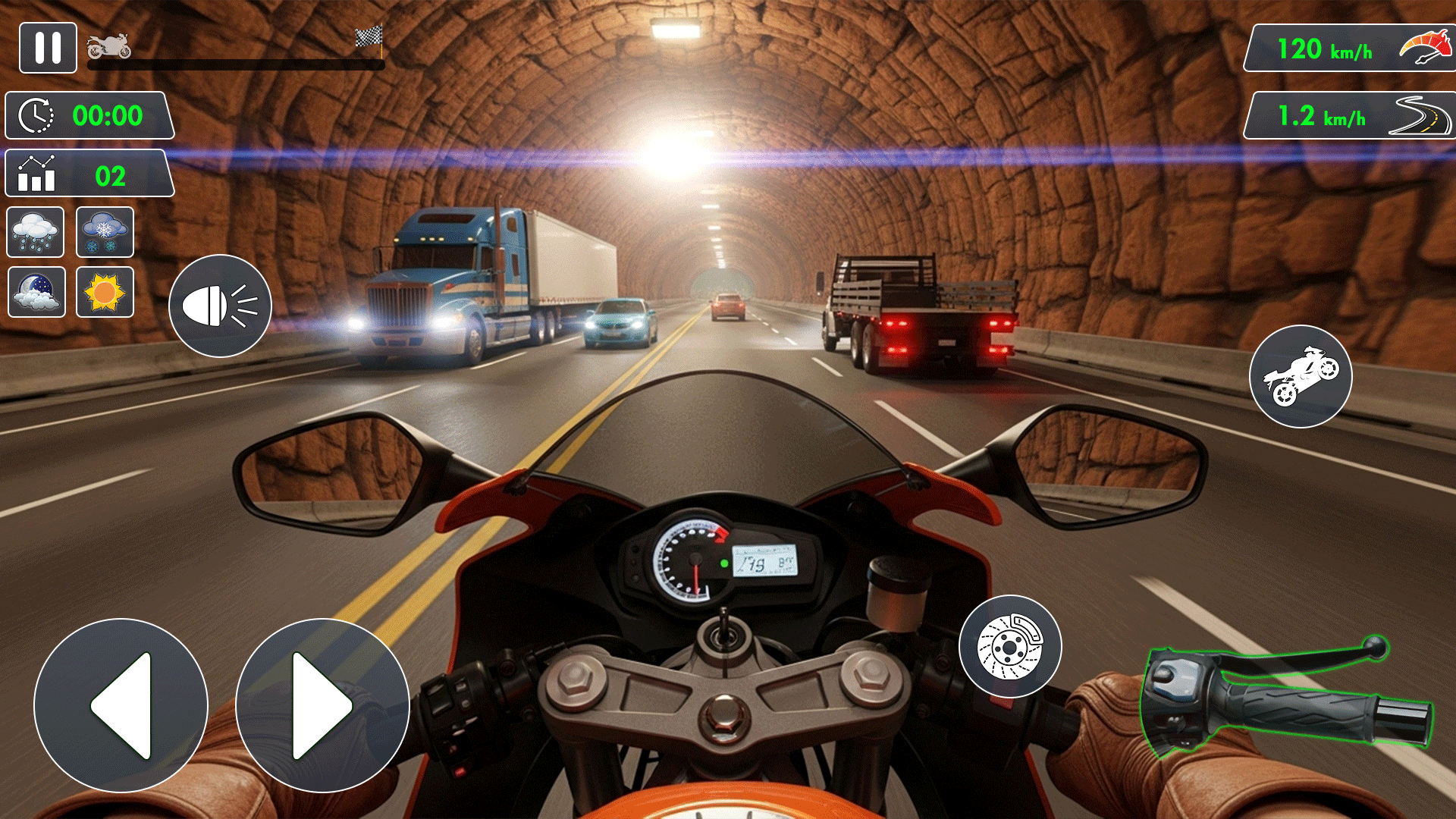 اسکرین شات 3 بازی Open World Traffic Bike Rider