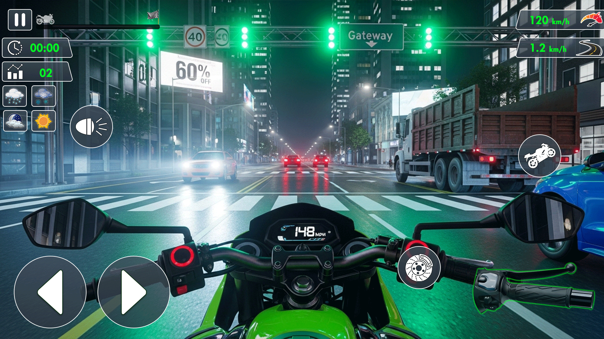 اسکرین شات 5 بازی Open World Traffic Bike Rider