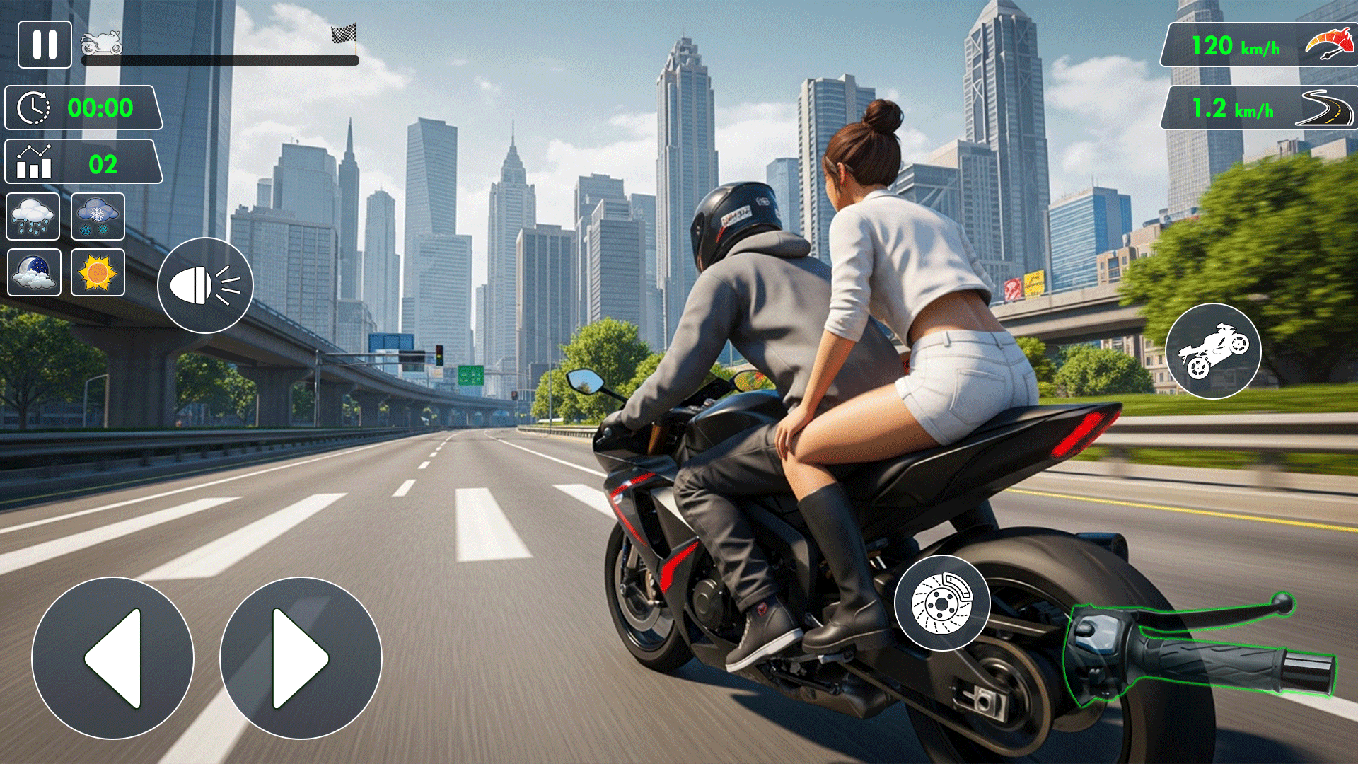 اسکرین شات 4 بازی Open World Traffic Bike Rider
