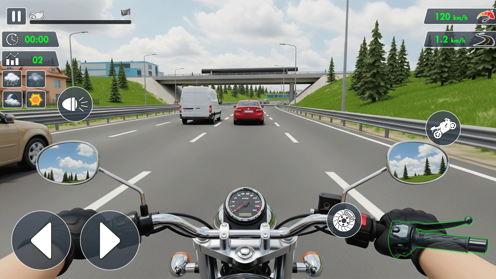 اسکرین شات 2 بازی Open World Traffic Bike Rider