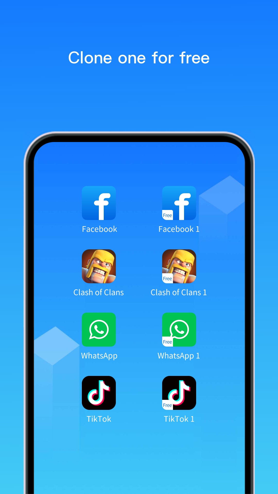 اسکرین شات 1 برنامه Clone App-Parallel Dual Space