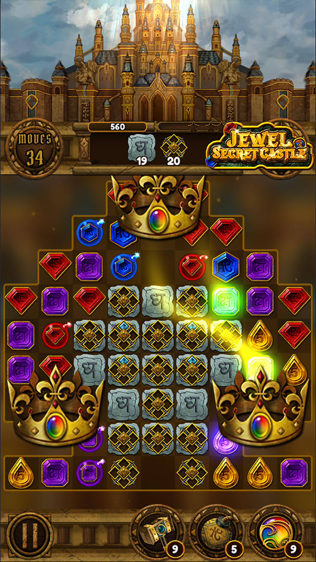 اسکرین شات 5 بازی Jewel Secret Castle: Match 3