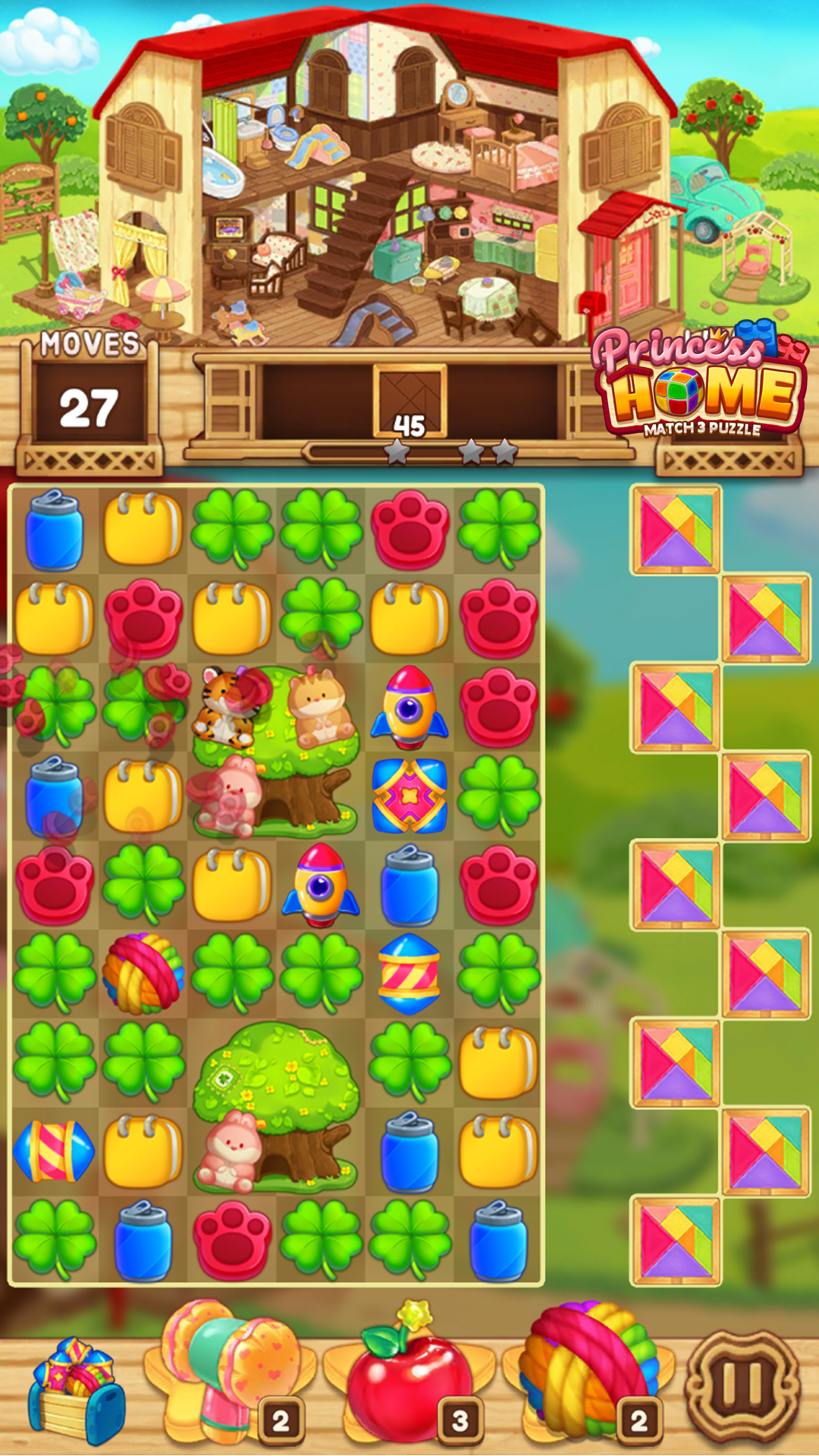 اسکرین شات 4 بازی Princess Home: Match 3 Puzzle