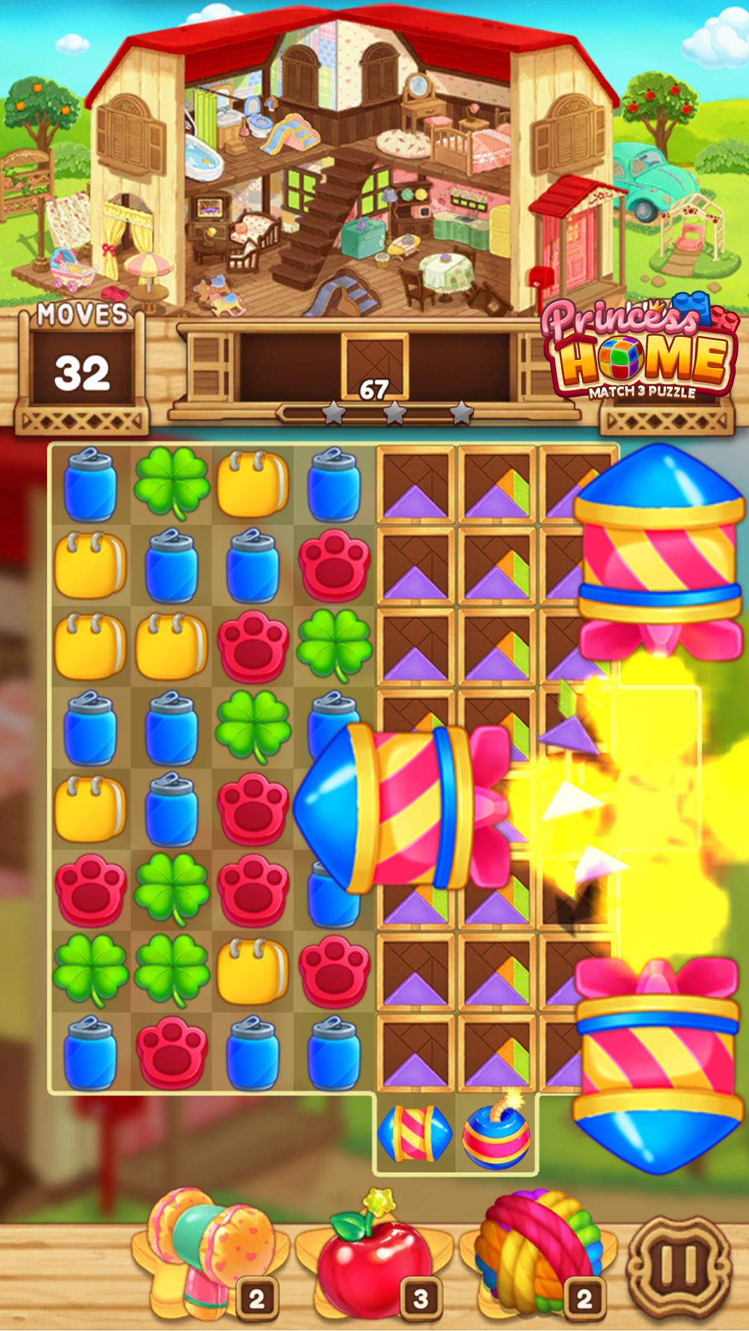 اسکرین شات 8 بازی Princess Home: Match 3 Puzzle