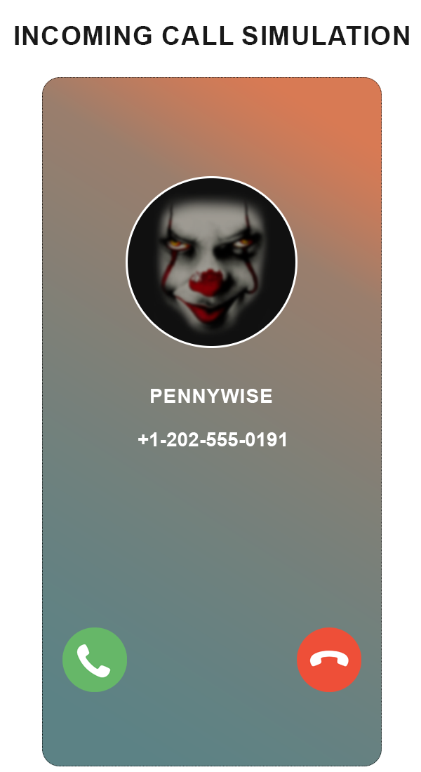 اسکرین شات 7 بازی scary clown fake video call